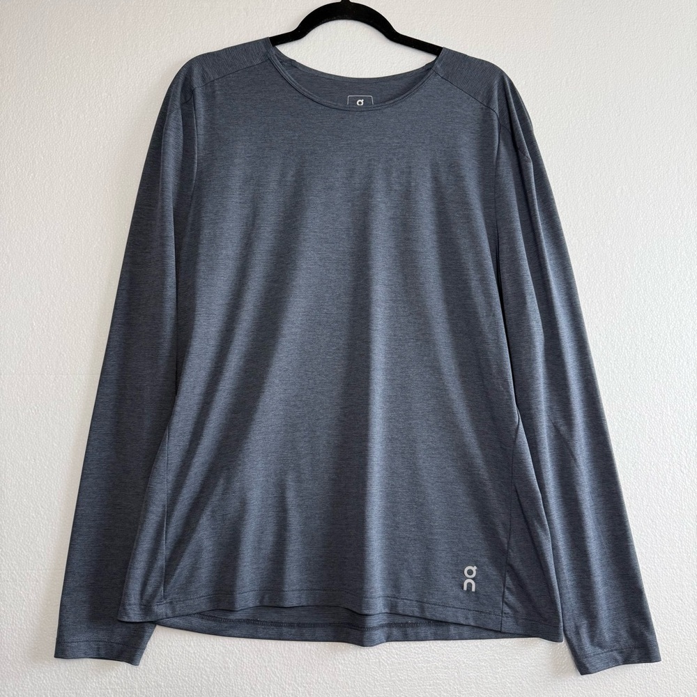 On Cloud Performance Long Tee Running Shirt Lightweight Gray Men Size XL